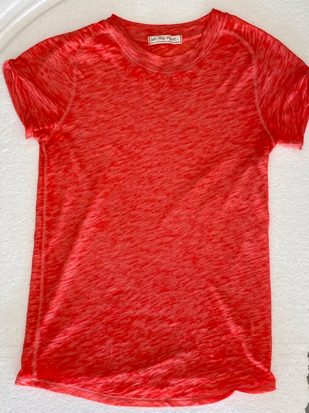 We The Free Kids Heathered Red Short Sleeve Tee